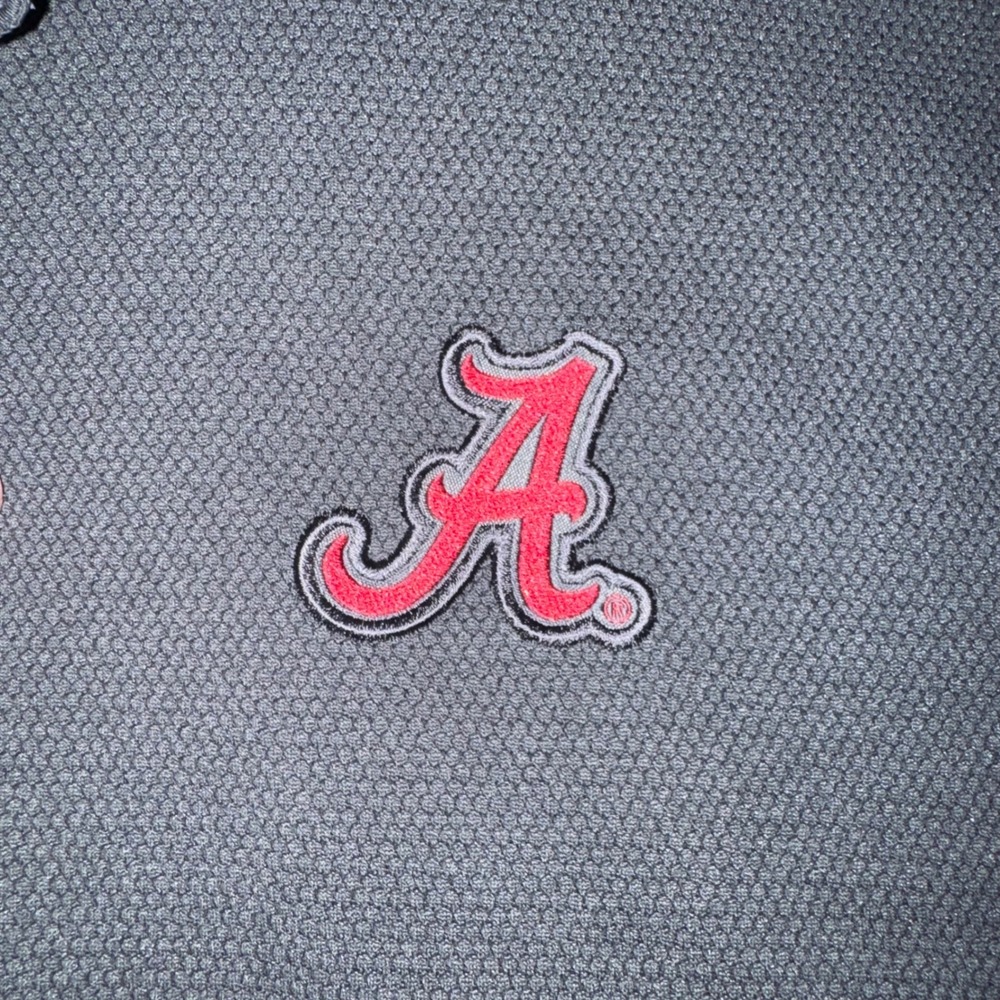 Mens XXL Nike Alabama Crimson Tide Polo Black Excellent Dri-FIT Golf Shirt - Picture 3 of 8